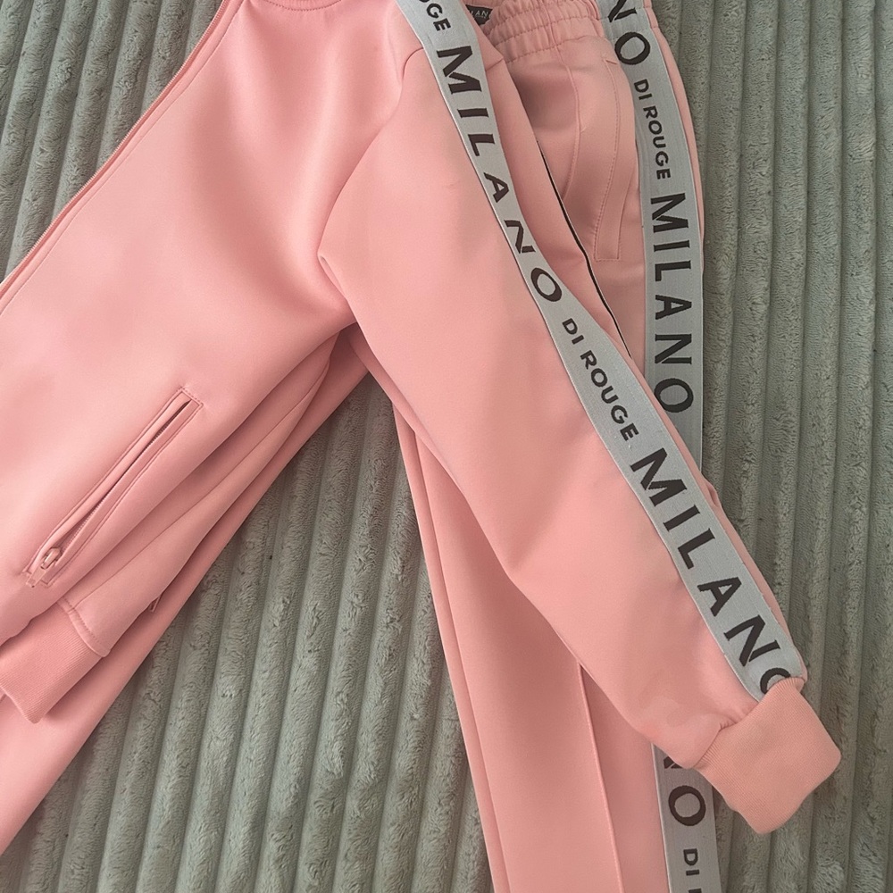 Kids Pink Track Pants